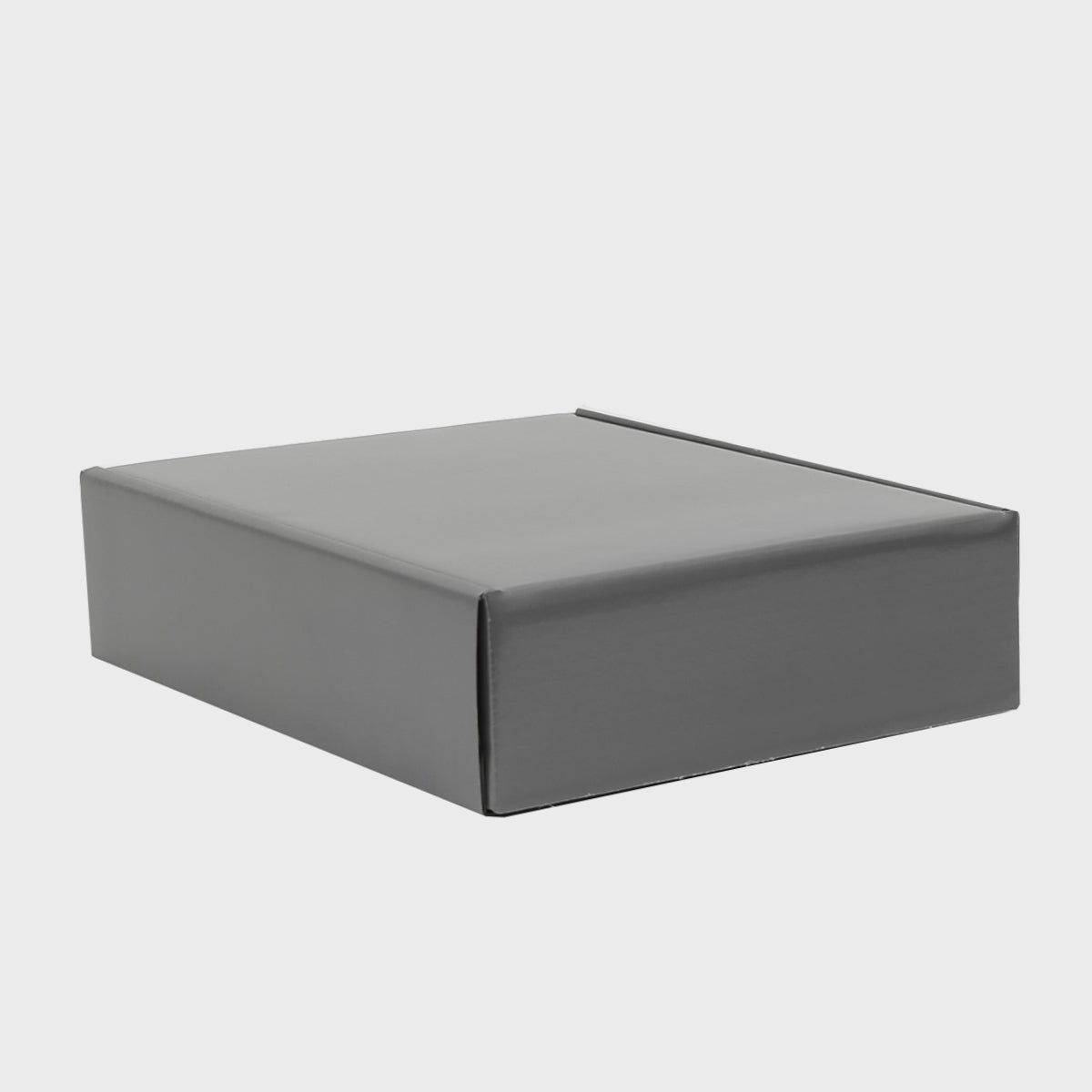 3 Bottle silver front opening gift box from high-density rigid paperboard.