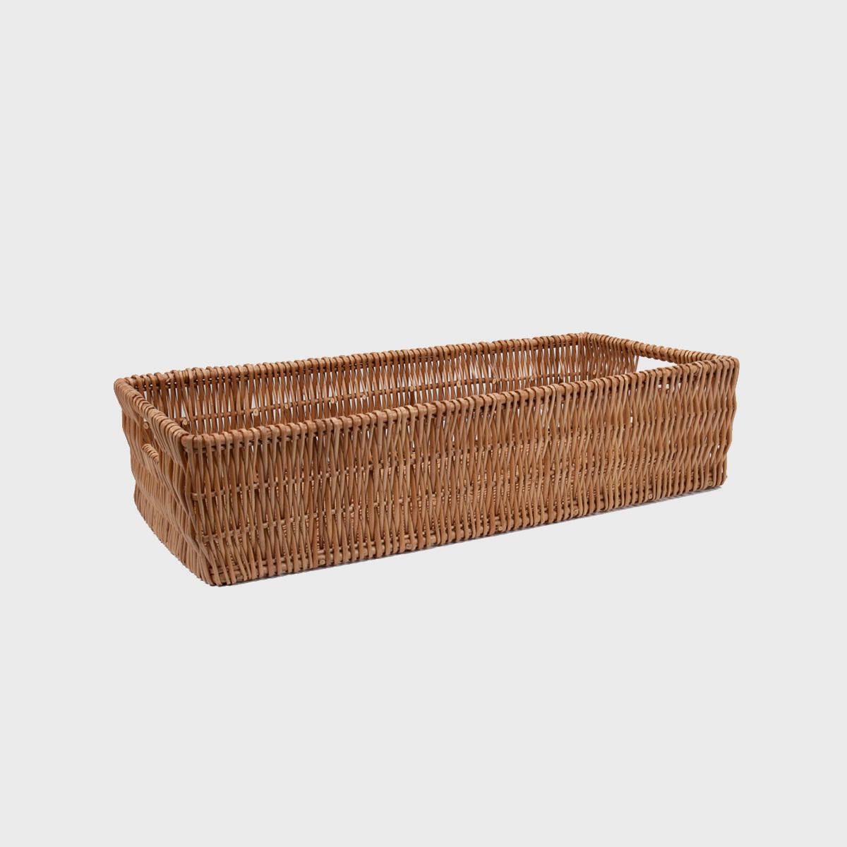 Burbage extra large natural wicker basket 170mm high hand-woven from natural split-wicker.