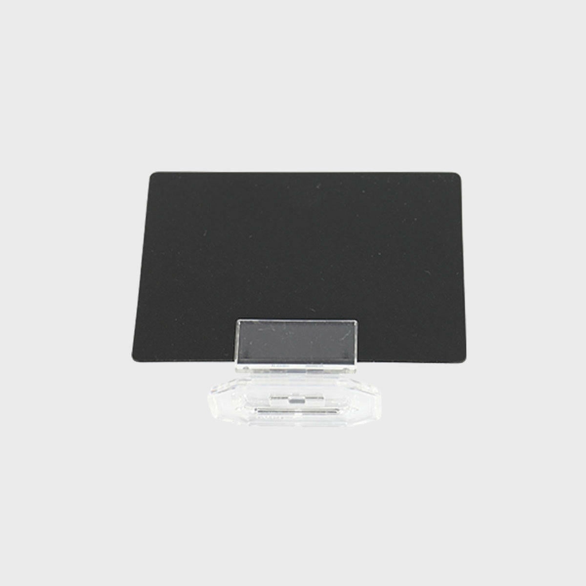 10 Clip card holders with 50 a8 chalkboards with a clean surface for visible retail messaging.