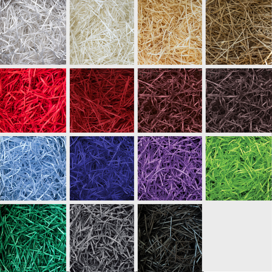 Very fine shredded paper 5kg consisting of interlocking zig-zag paper shreds for fill.