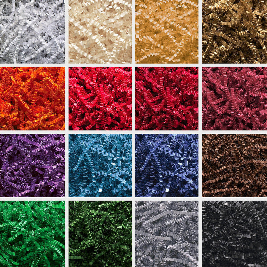 Sizzlepak shredded paper 10kg consisting of interlocking zig-zag paper shreds for fill.