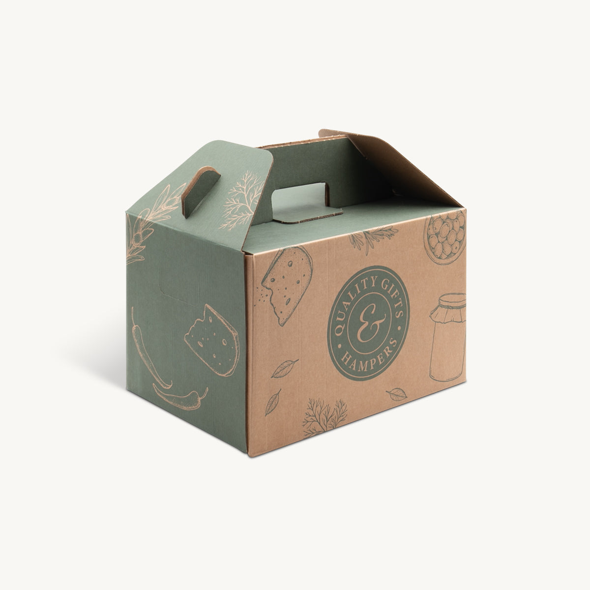Small Deli Hamper Turkey Box 7kg 320mm.