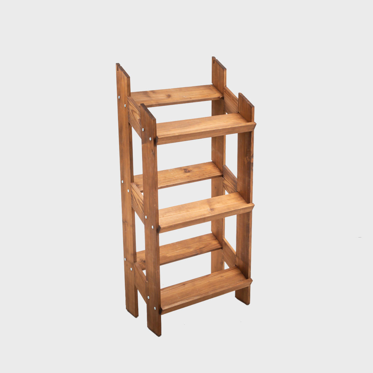 Norwood 3-shelf dark oak stand and blackboard 650 with a clean surface for visible retail messaging.