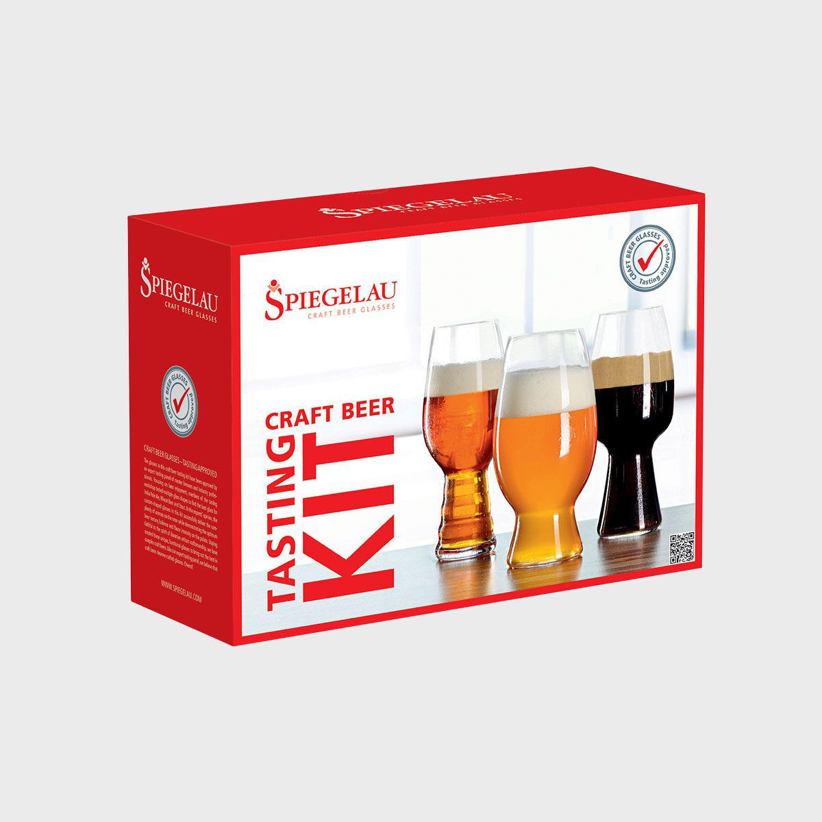 Spiegelau craft beer tasting kit (retail box of 3).