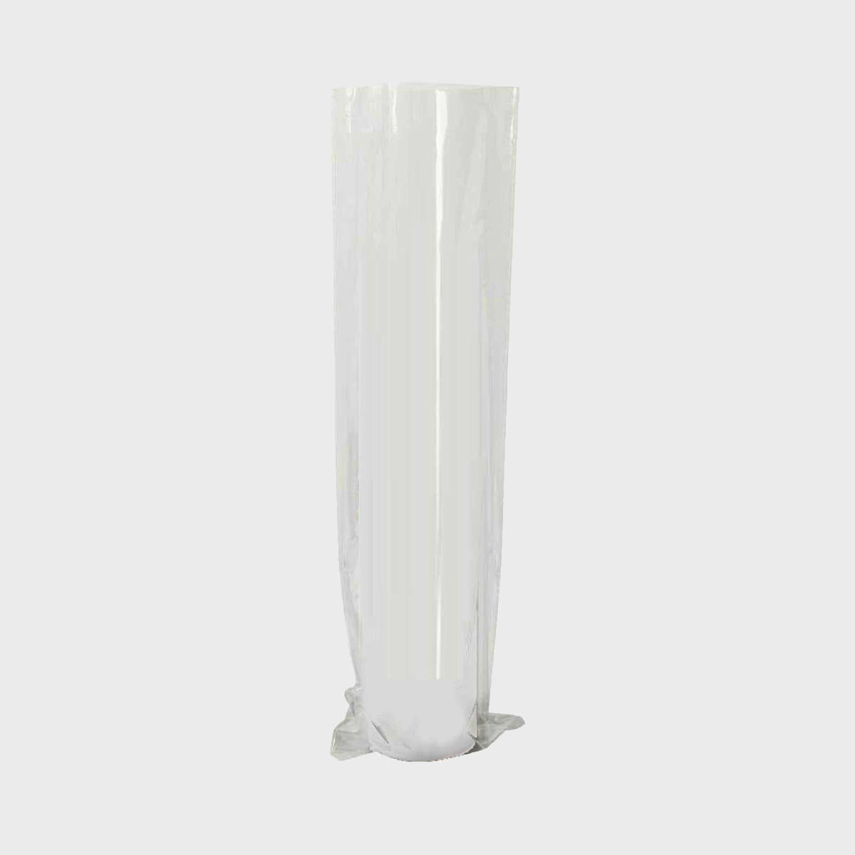 1 bottle clear cellophane gift bag featuring a patterned finish and heavy-duty handles.