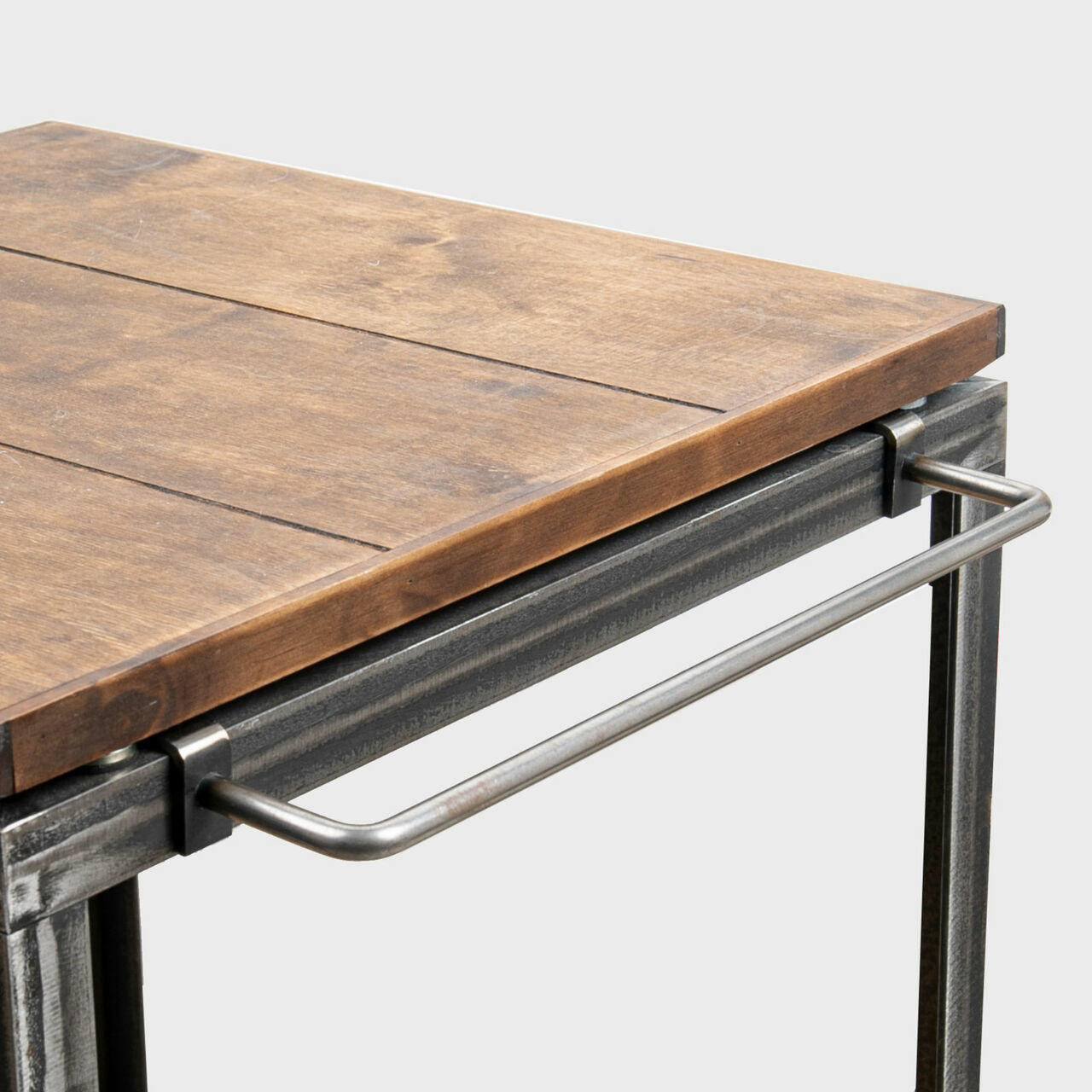 BRIX metal side hanging bar 297mm featuring a heavy-duty modular geometric profile layout.