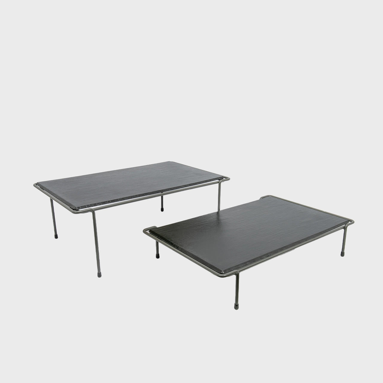 Matlock GN1/1 riser with slate effect melamine board with slate-effect melamine texture adding structure.