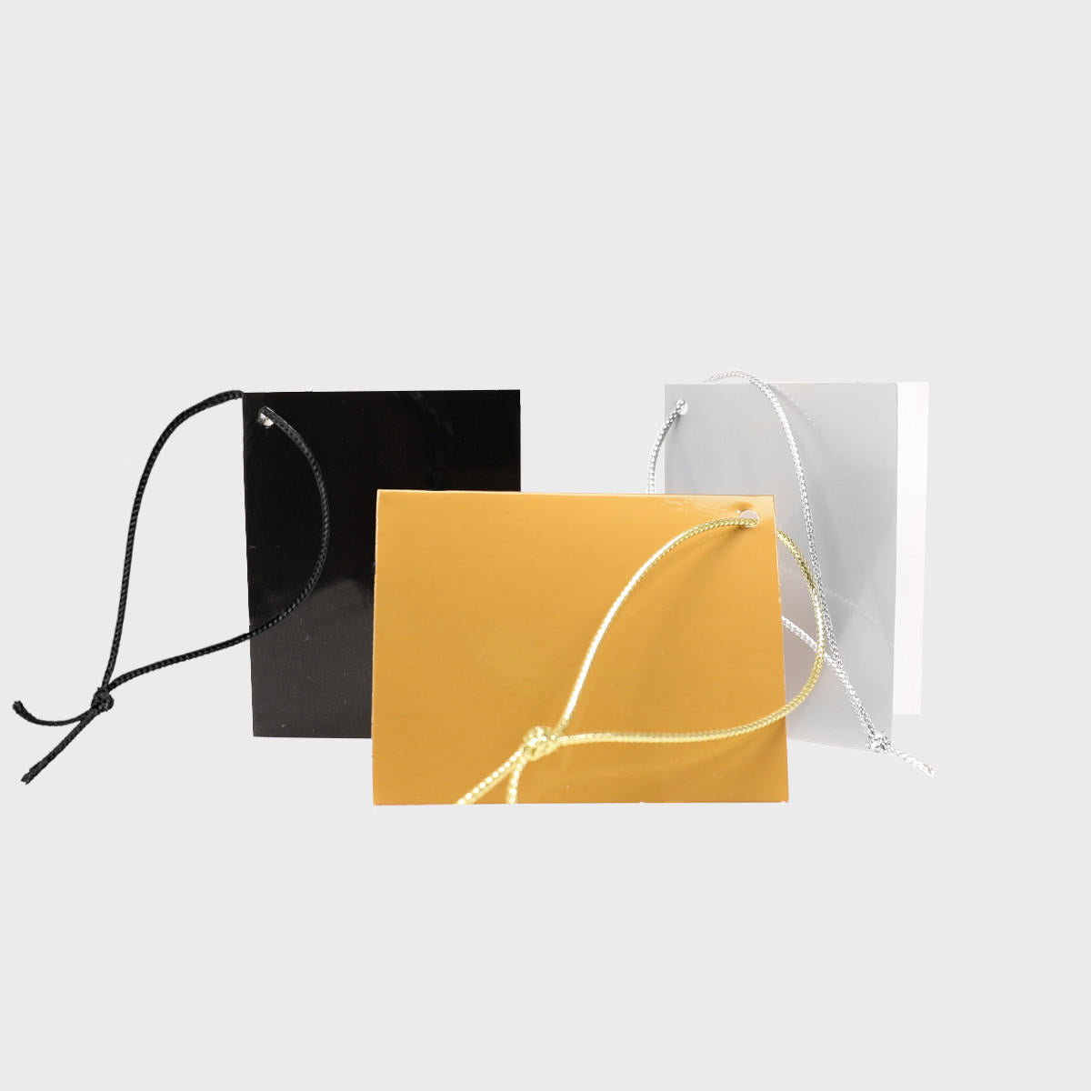 Foil gift tag.