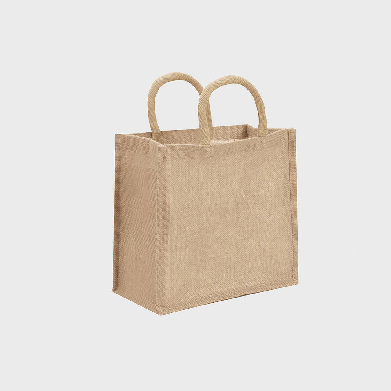 Medium natural jute bag.