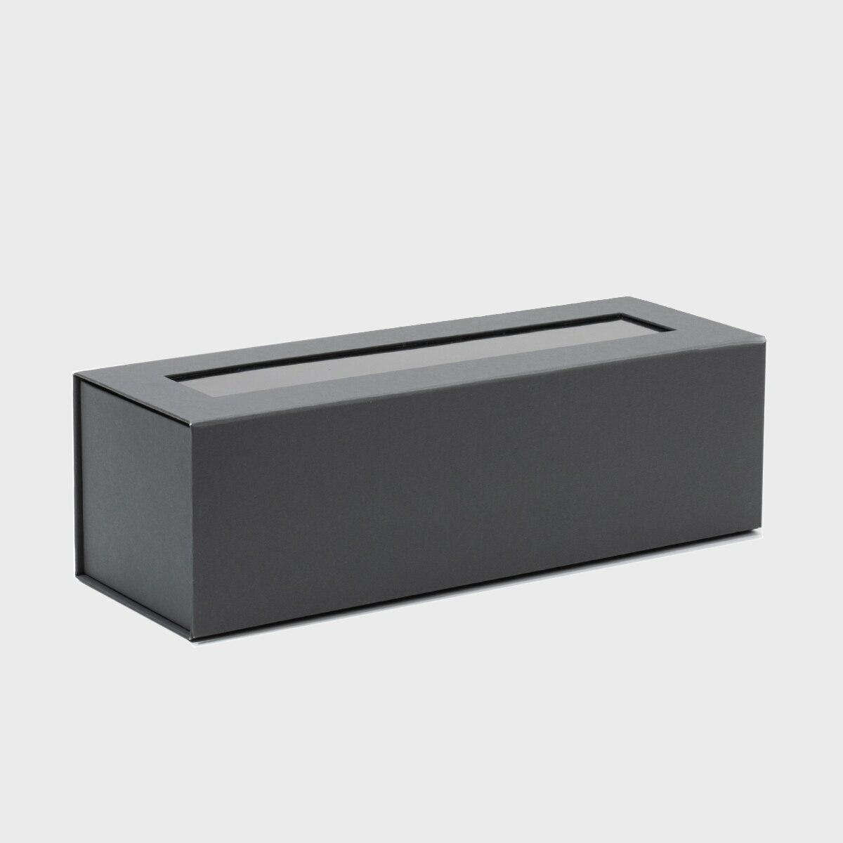 1 bottle charcoal magnetic folding gift box from high-density rigid paperboard.