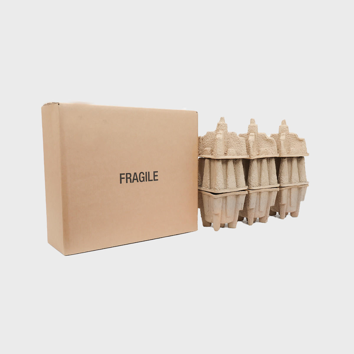 3 magnum bottle Pulpsafe shipping box from thick, impact-resistant inner for bottle security.