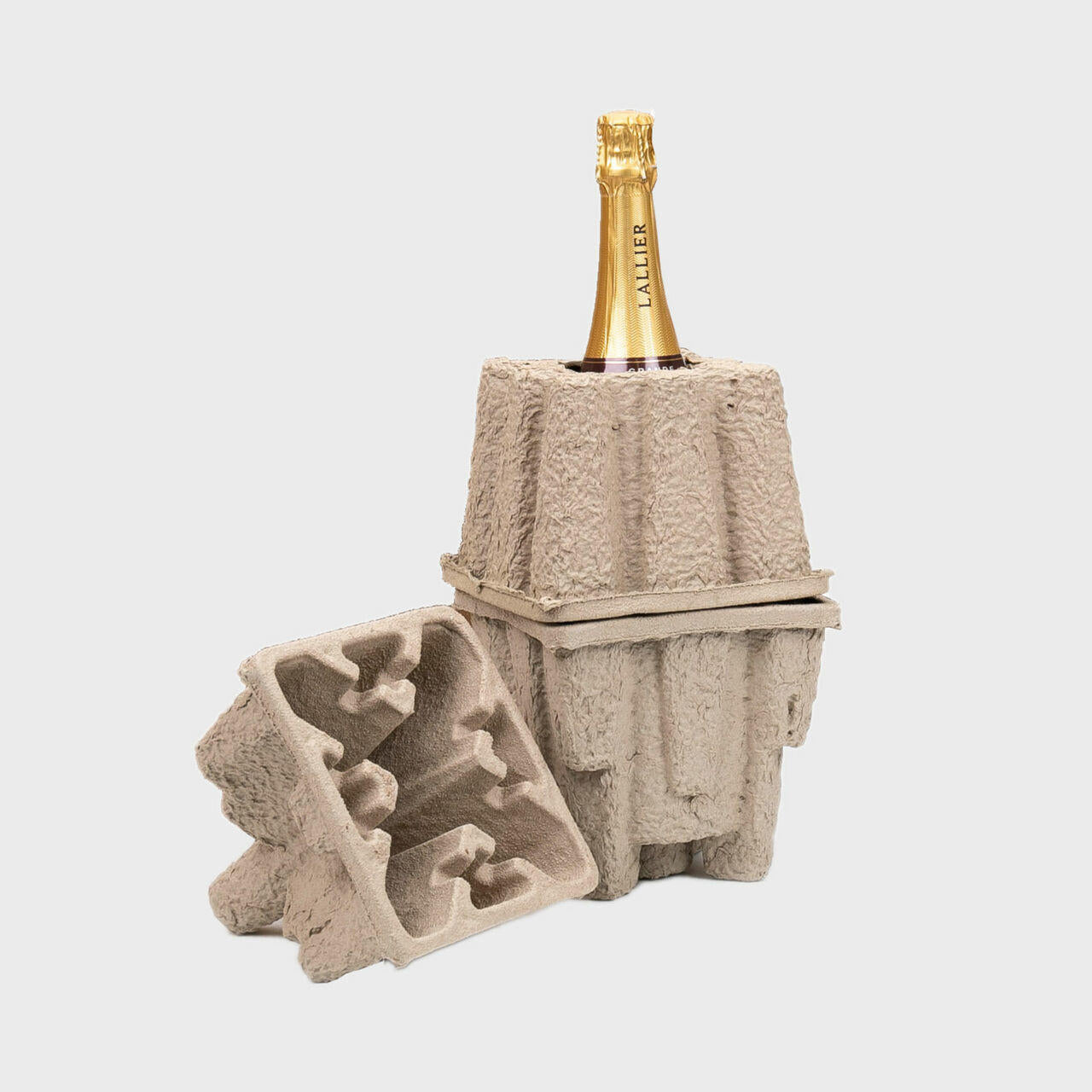 1 magnum bottle Pulpsafe insert only from thick, impact-resistant inner for bottle security.