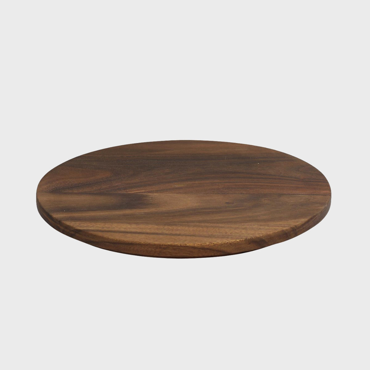 Matlock round acacia wood serving board crafted from durable hardwood with natural grain detail.