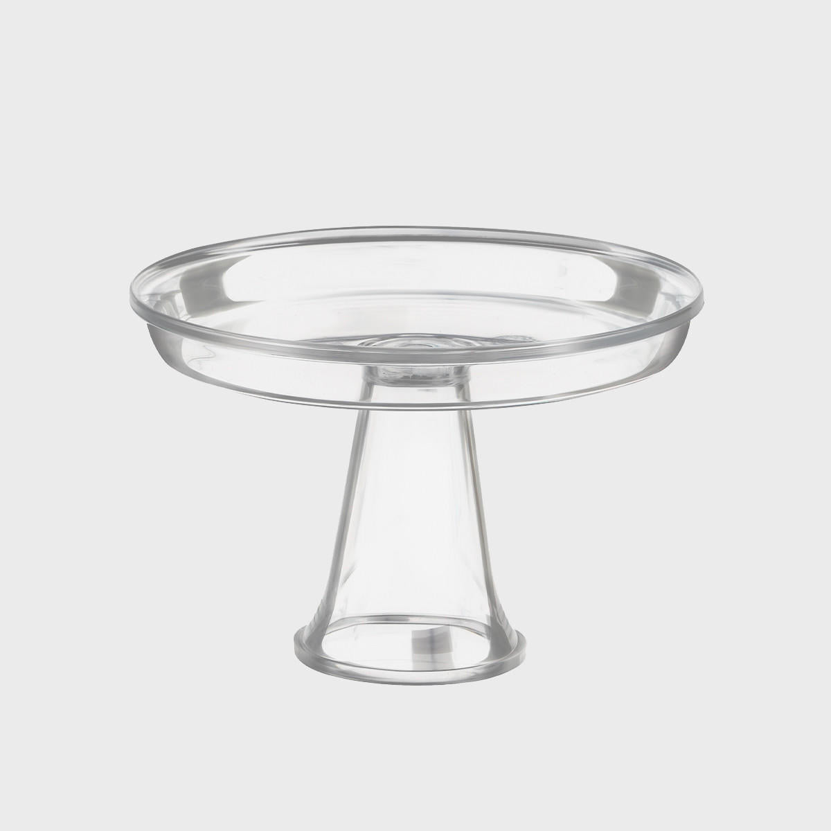 Raised acrylic bowl with stand.