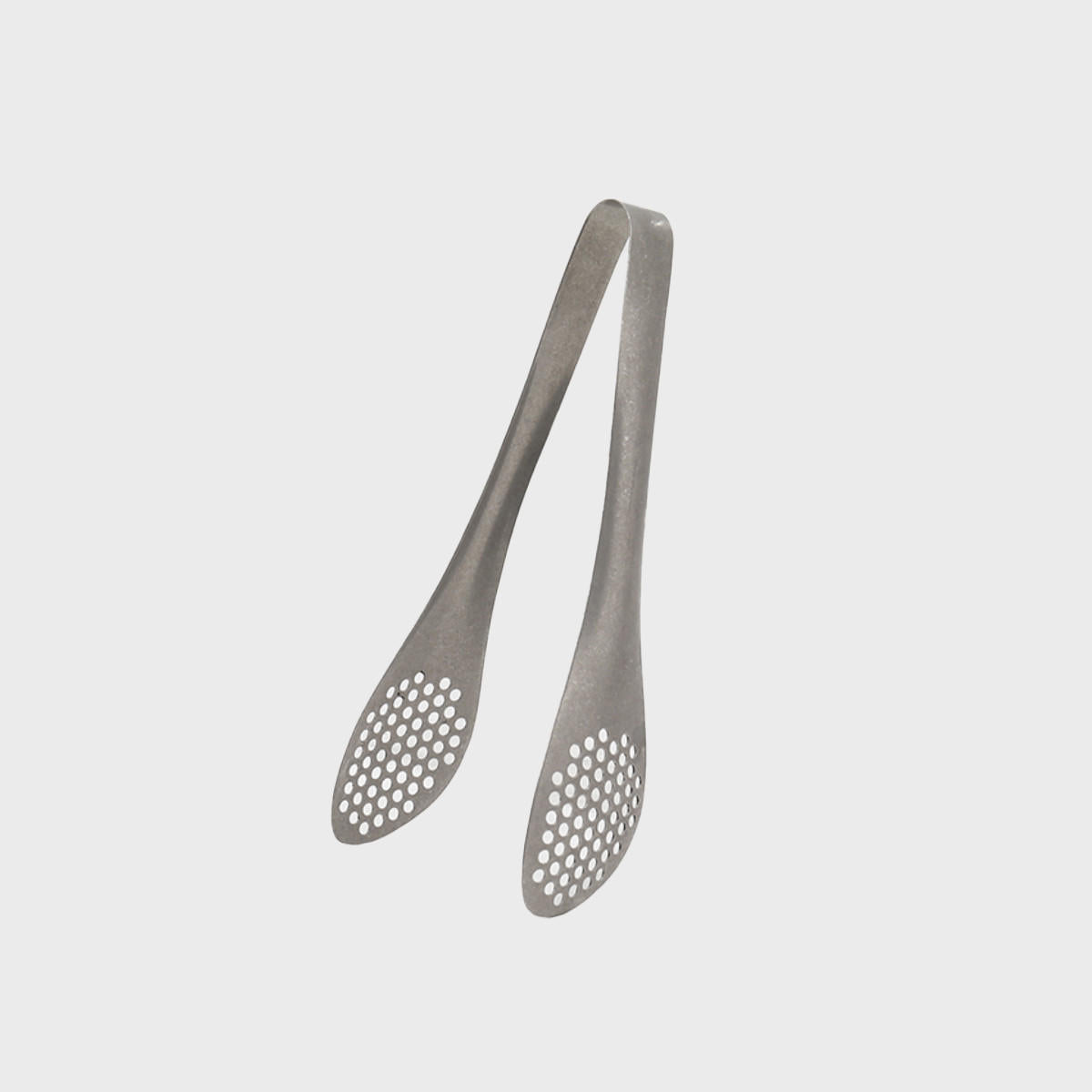 Vintage silver perforated tongs.