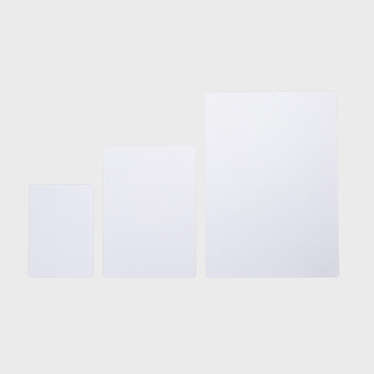 Whiteboard signage tags with a clean surface for visible retail messaging.