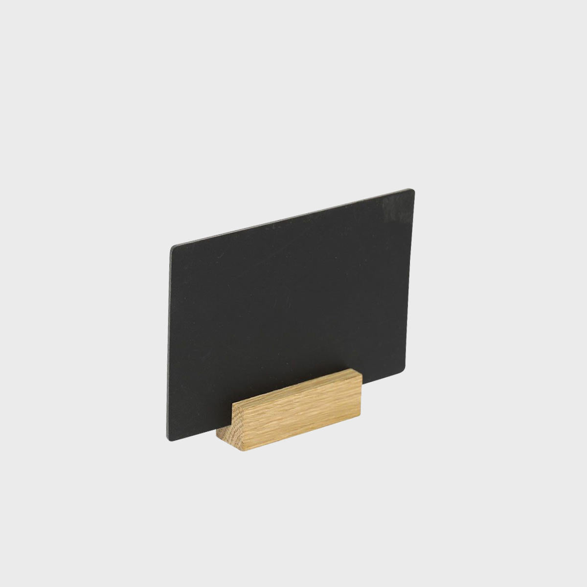 3 oak bases and a6 chalkboards with a clean surface for visible retail messaging.