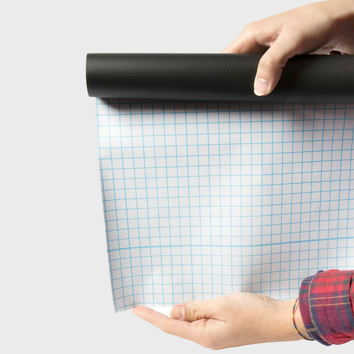 Self-adhesive chalkboard roll with a clean surface for visible retail messaging.