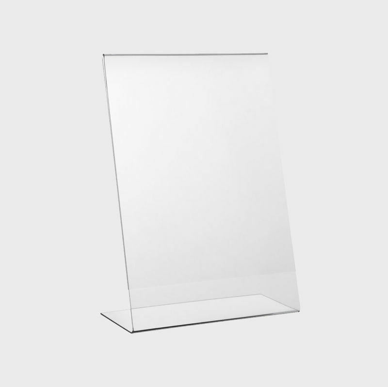A4 l-shaped transparent poster holder.