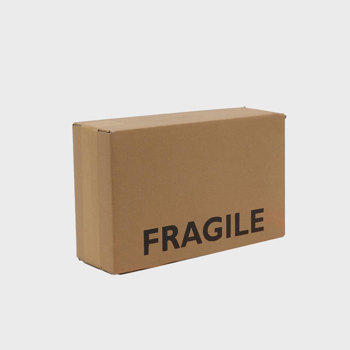 2 bottle front opening gift box protective outer made from robust corrugated cardboard for shock absorption.