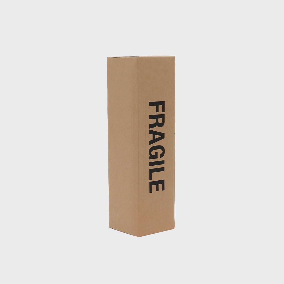 1 bottle carton protective outer made from robust corrugated cardboard for shock absorption.