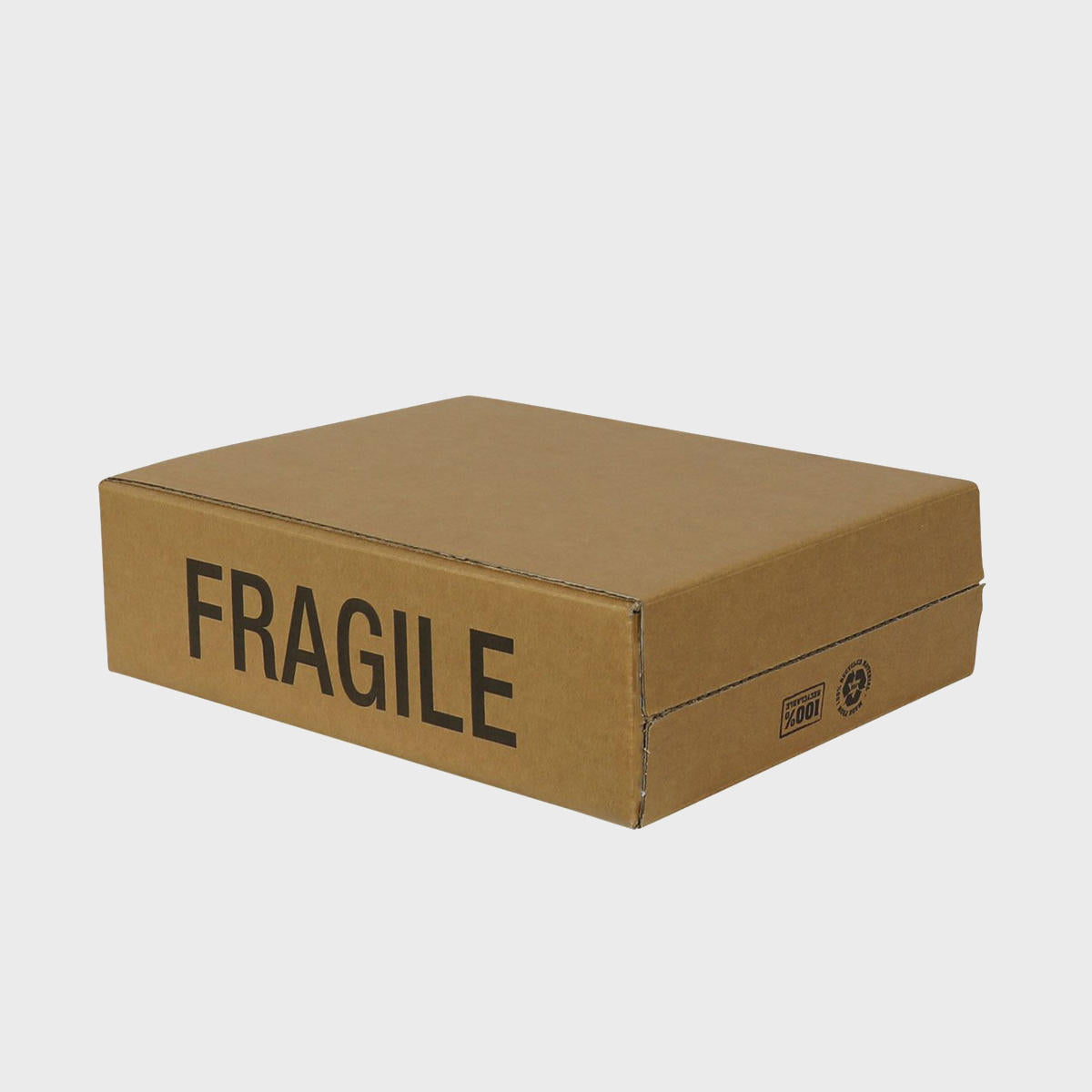 3 bottle carton protective outer made from robust corrugated cardboard for shock absorption.