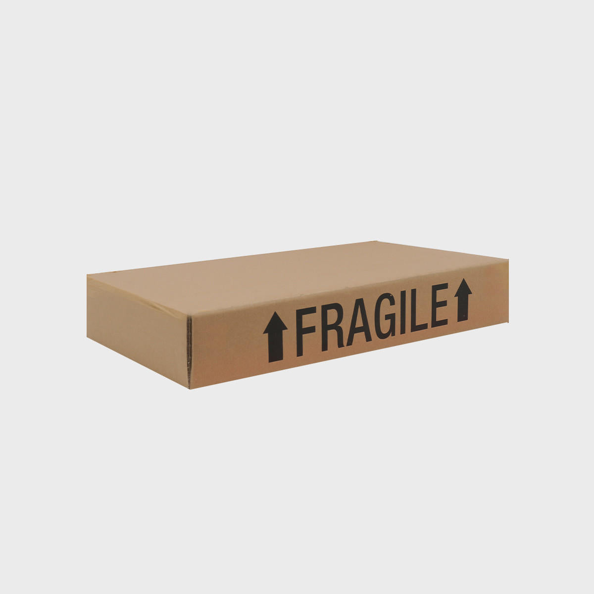 6 bottle flat wood and box protective outer made from robust corrugated cardboard for shock absorption.