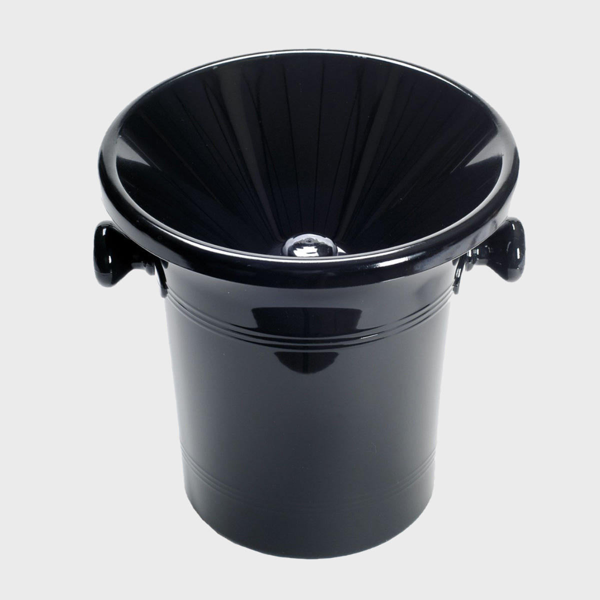 5 litre black spittoon.