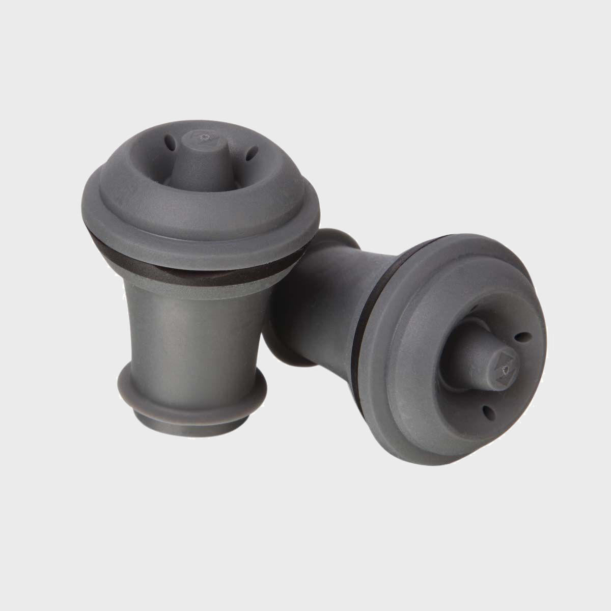 Vacu vin rubber wine stoppers.