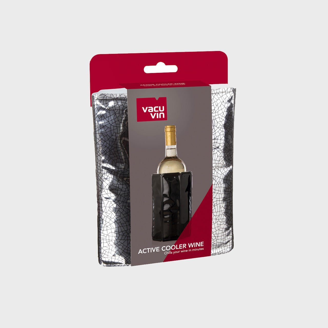 Vacu vin silver active wine cooler.