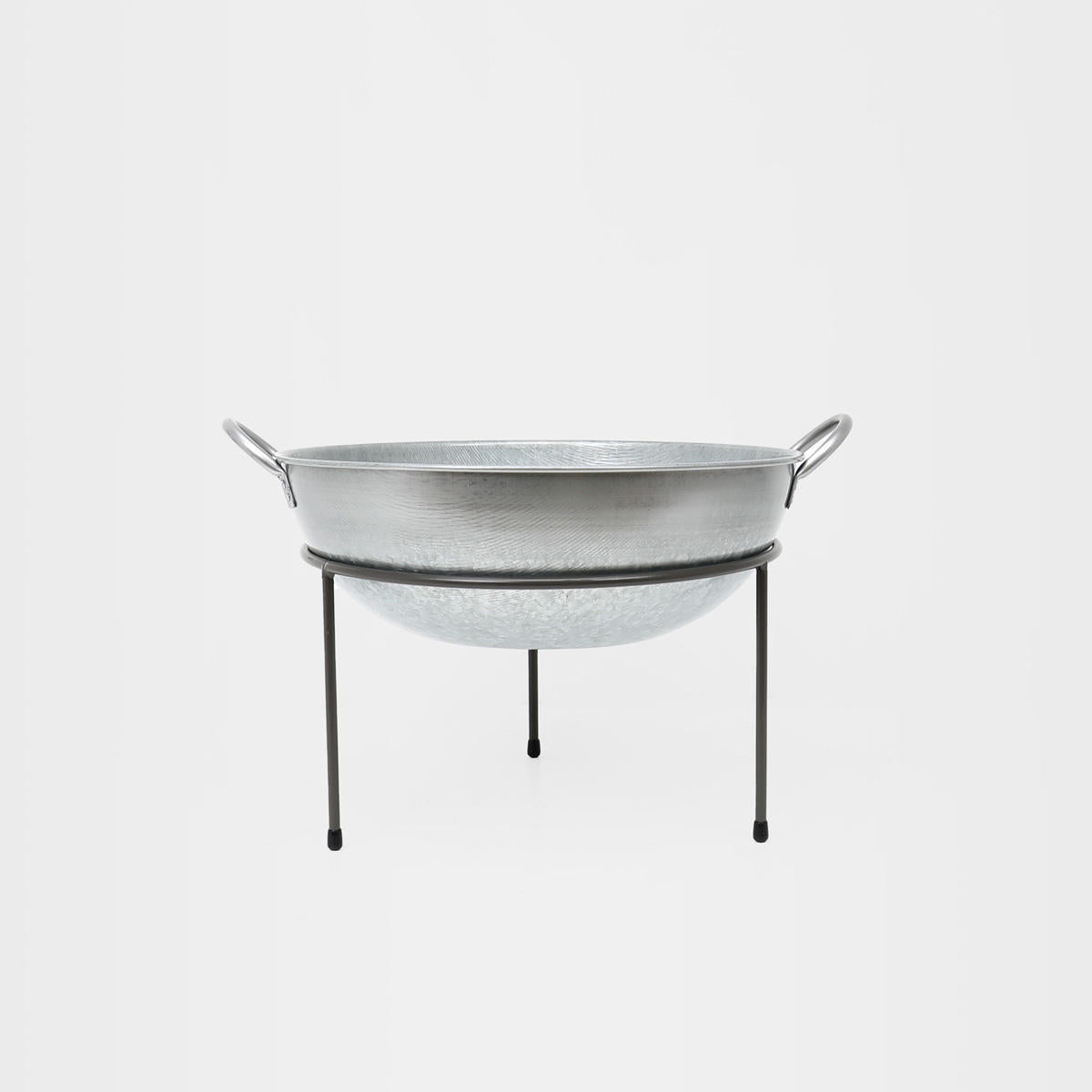 Matlock metal riser with exmouth galvanised metal bowl designed to add functional height and dimension.