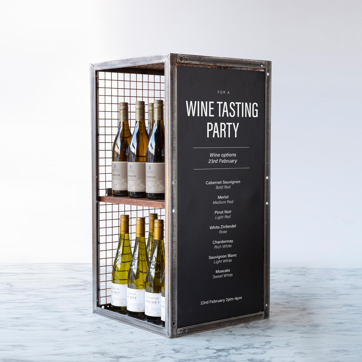 BRIX five panel wire unit 800 x 400mm featuring a heavy-duty modular geometric profile layout.