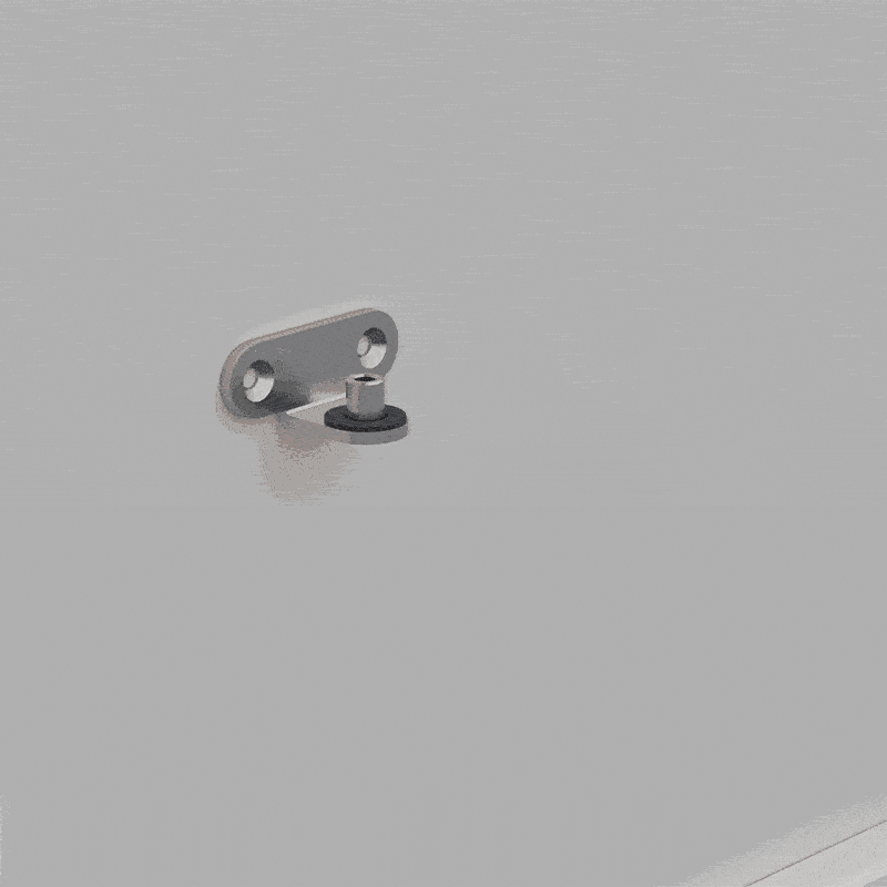 BRIX wall mounting bracket - base fitting featuring a heavy-duty modular geometric profile layout.