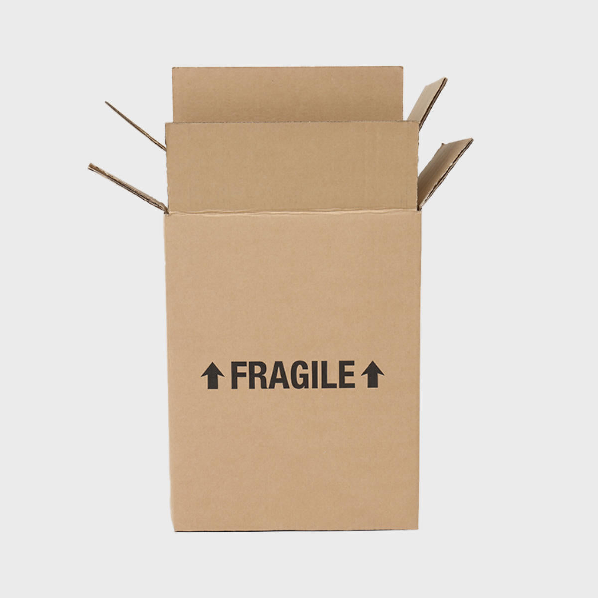 6 bottle reinforced budget transit pack from thick, impact-resistant inner for bottle security.