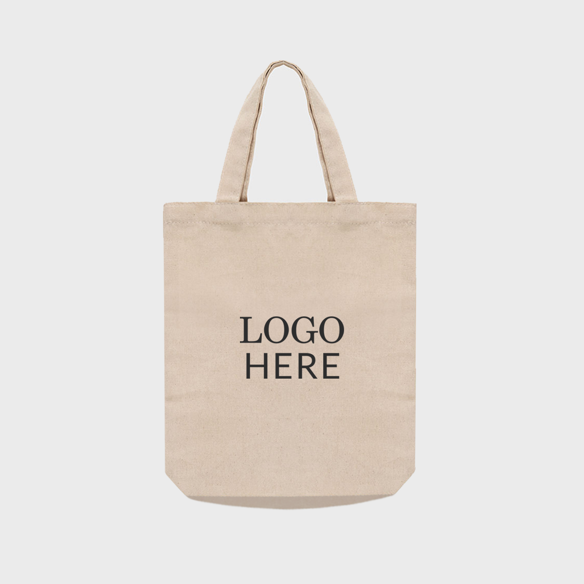 Natural 8oz recycled cotton book bag.