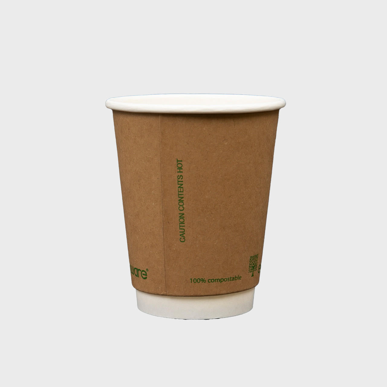 Double wall compostable coffee cups with eco-friendly, heat-resistant double-wall insulation.