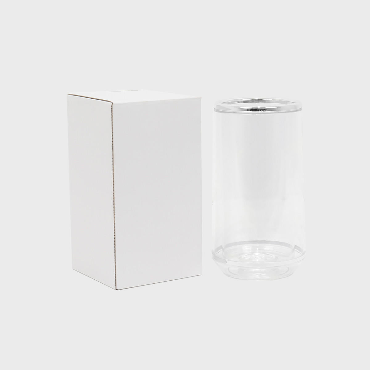 Double skin acrylic wine cooler.