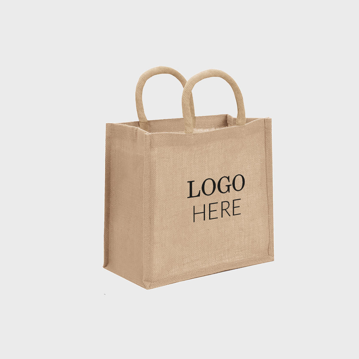 Medium natural jute bag.