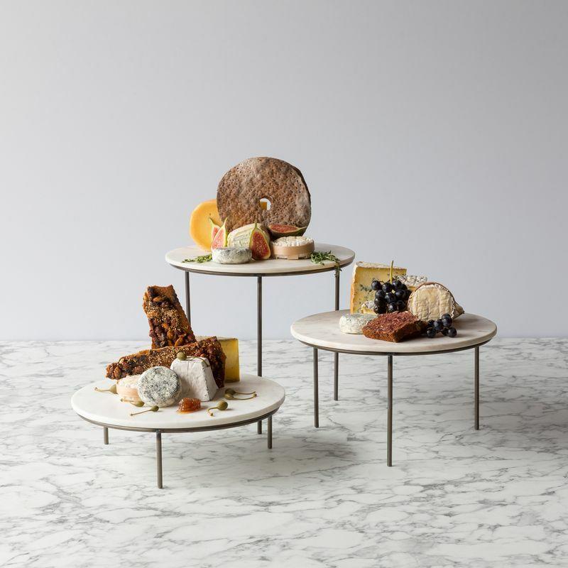 Matlock countertop stand with dark grey marble board.