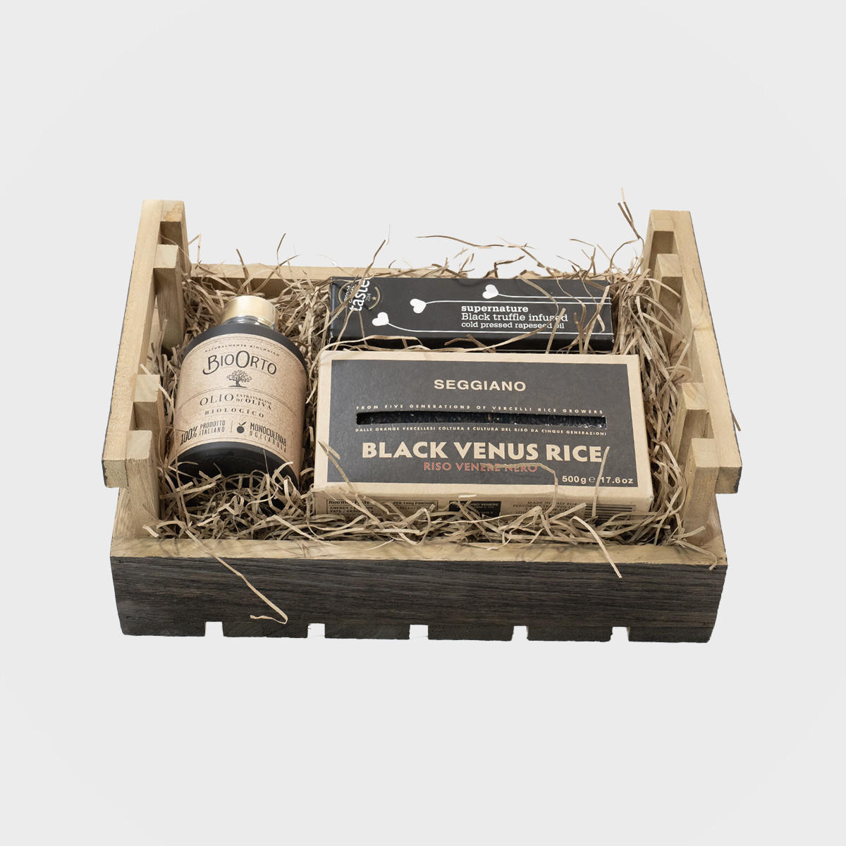 Wooden chitting hamper tray with structured, low-profile walls and open-top design.