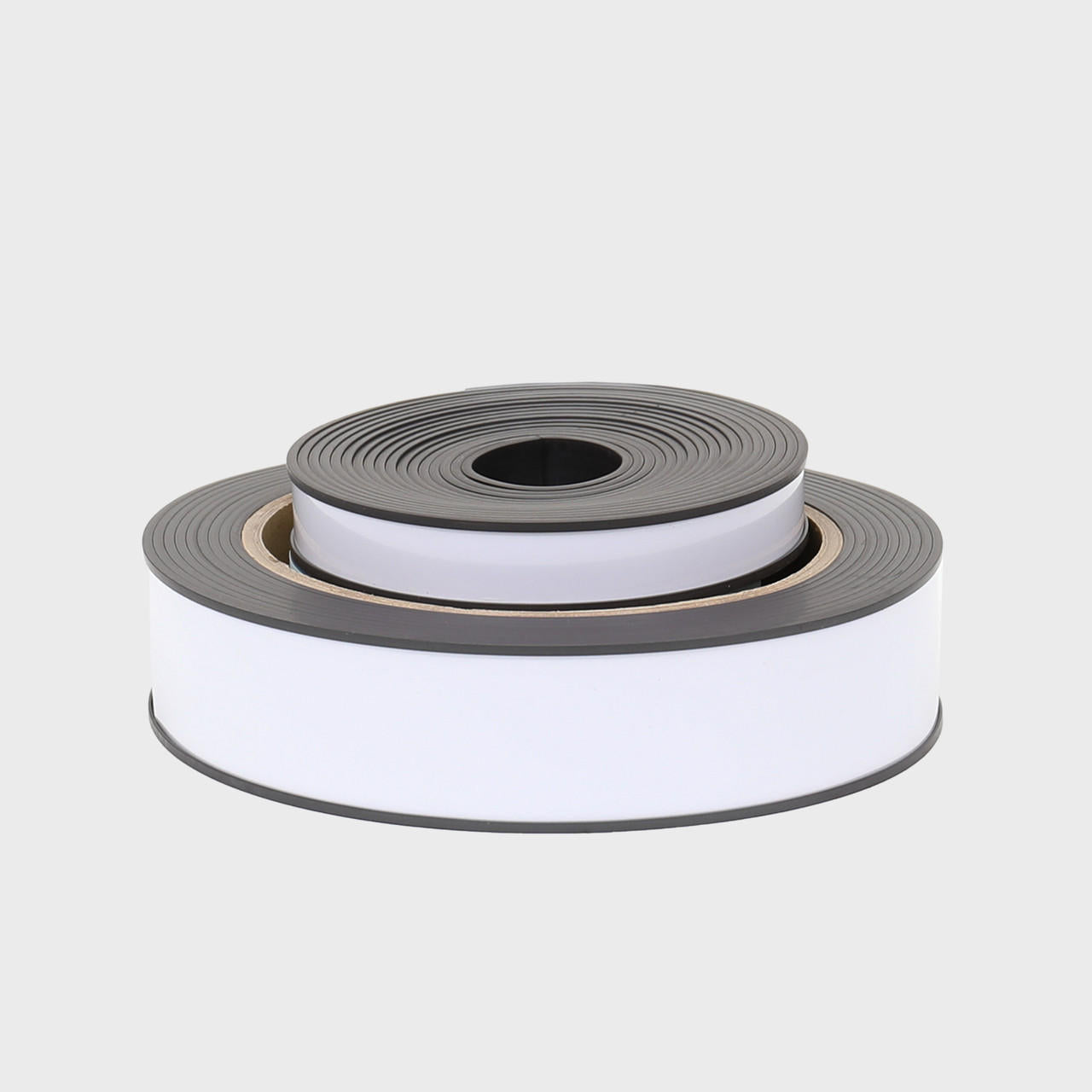 Magnetic shelf signage 5m roll with a clean surface for visible retail messaging.