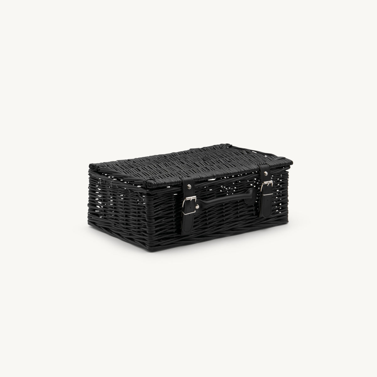 14inch Black Wicker Hampers (pk 1) WBK14N