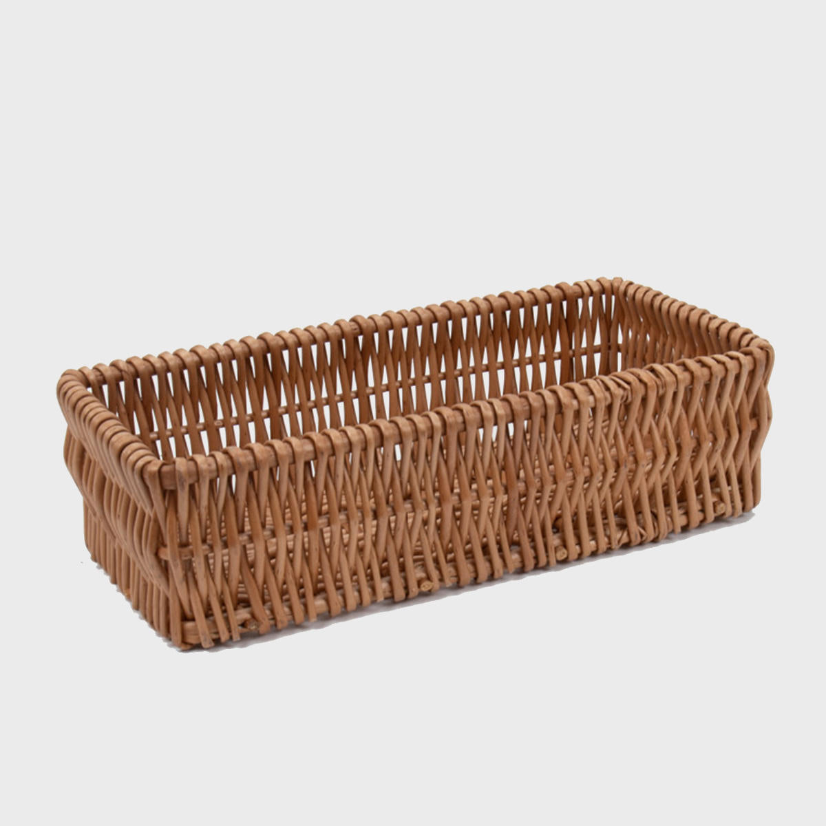 Natural wicker gift tray