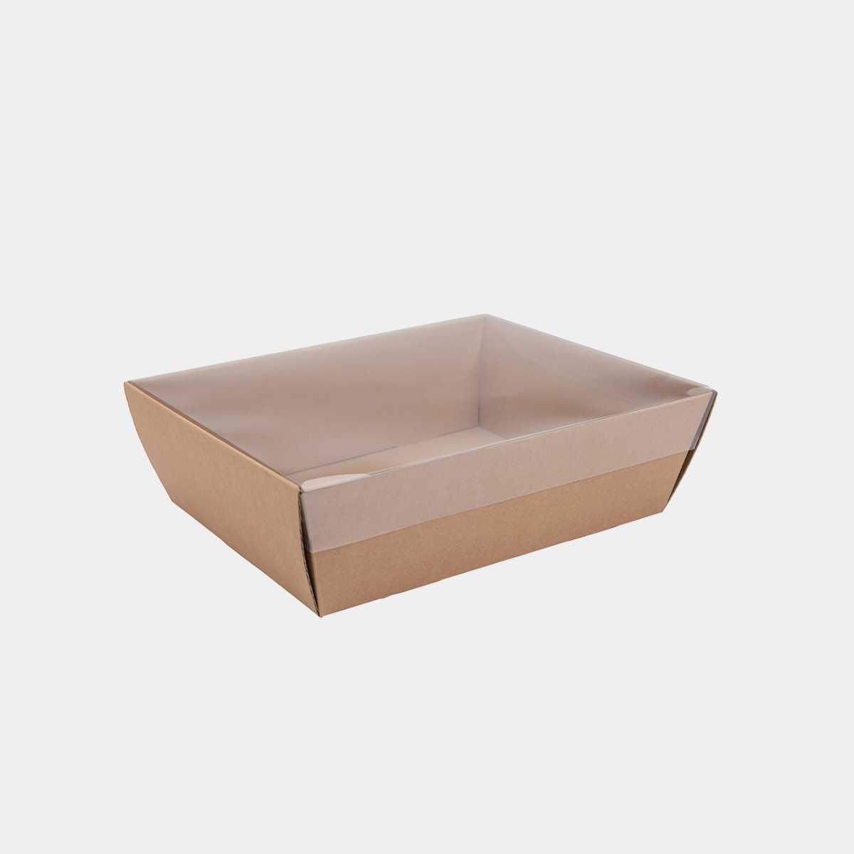 Large kraft card tray