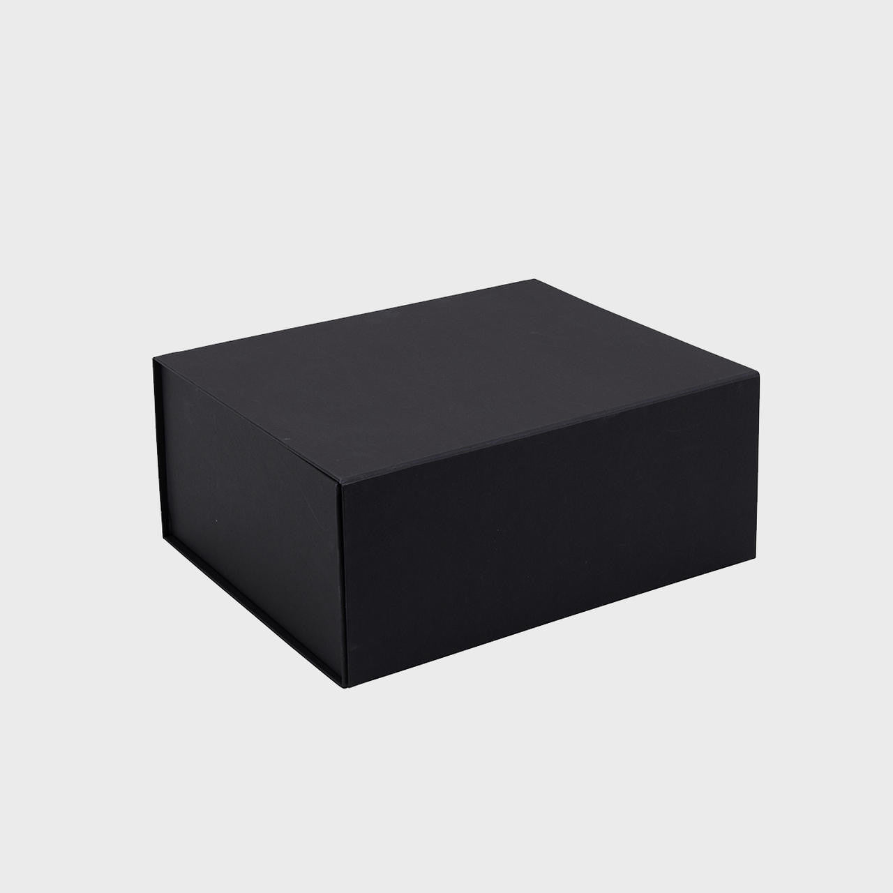 Black magnetic folding gift hamper box