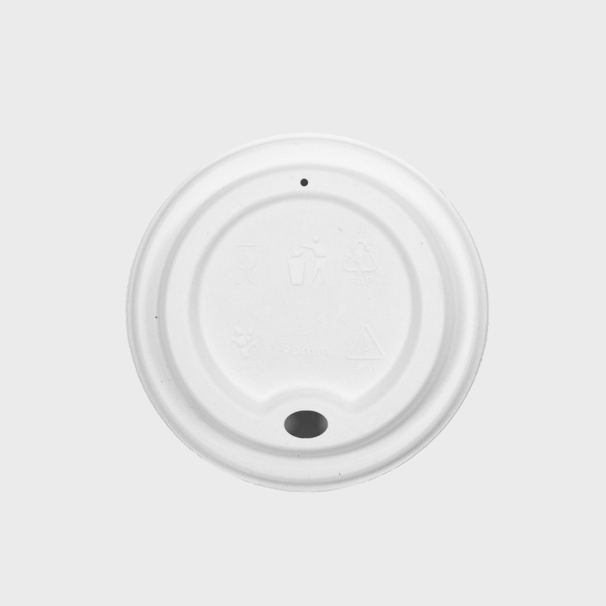 Sugarcane coffee cup lid