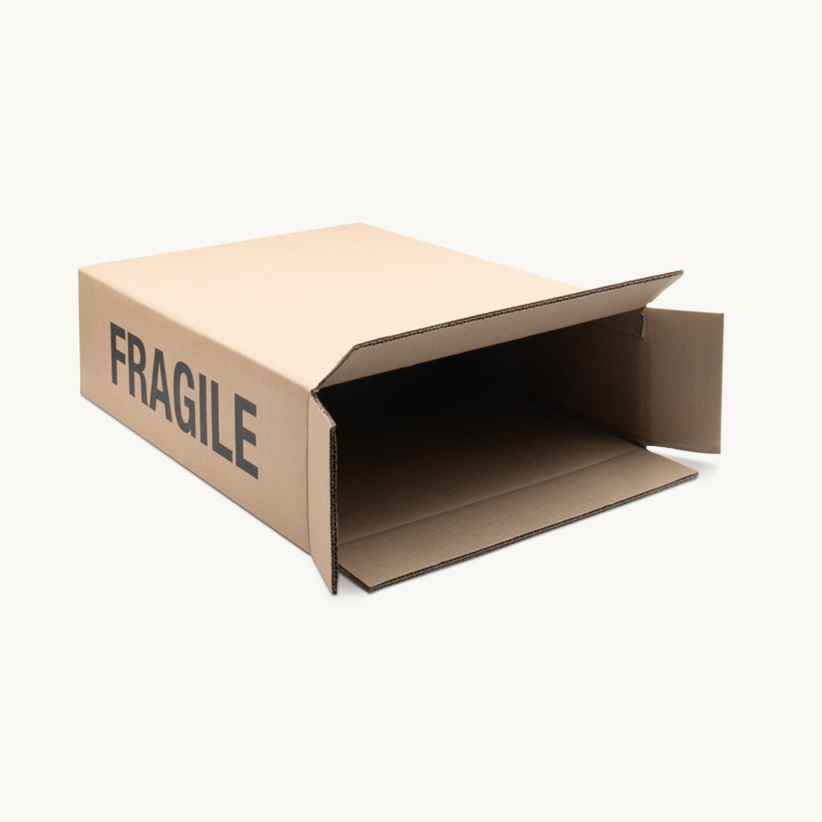 Large card tray protective outer with structured, low-profile walls and open-top design.