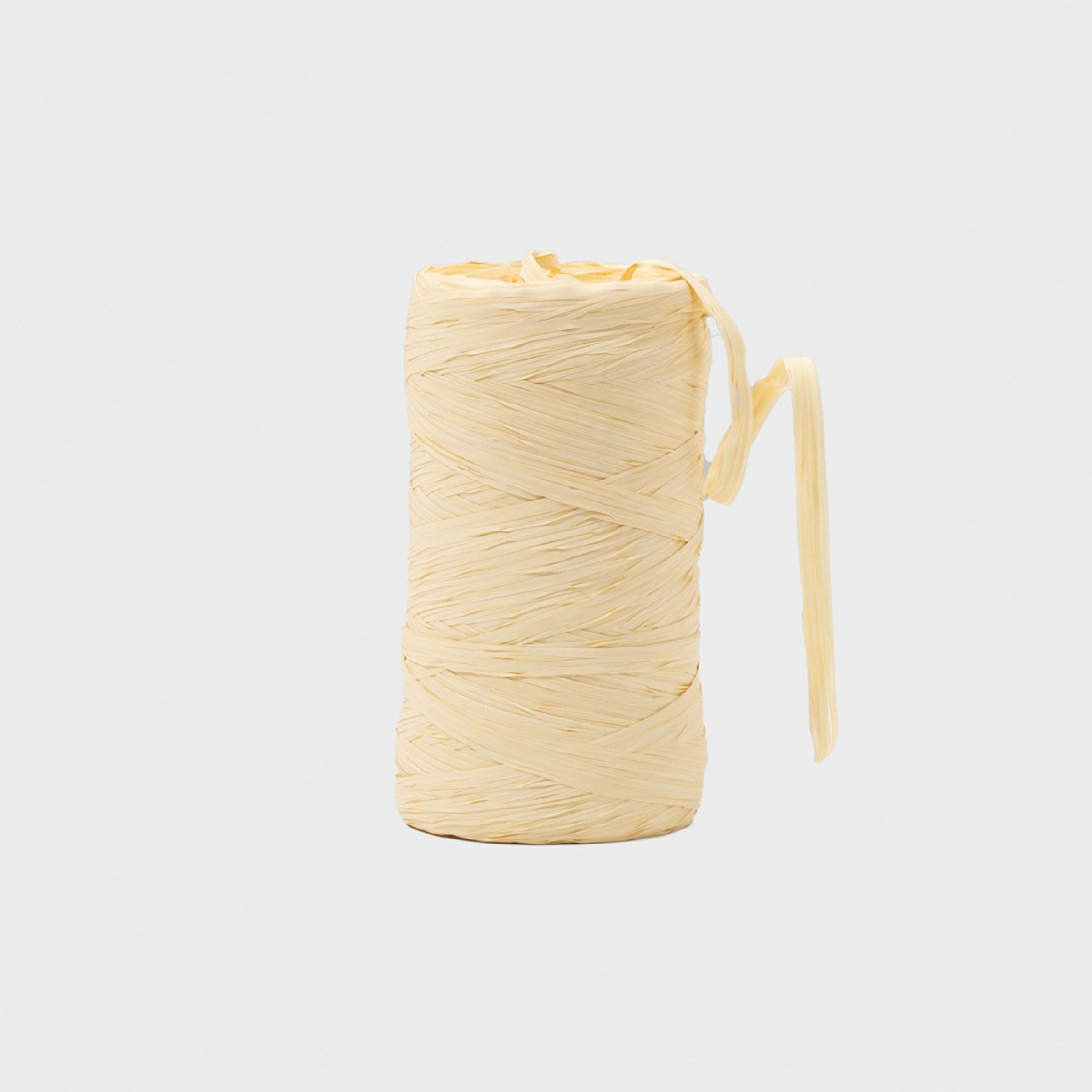 Raffia tie.