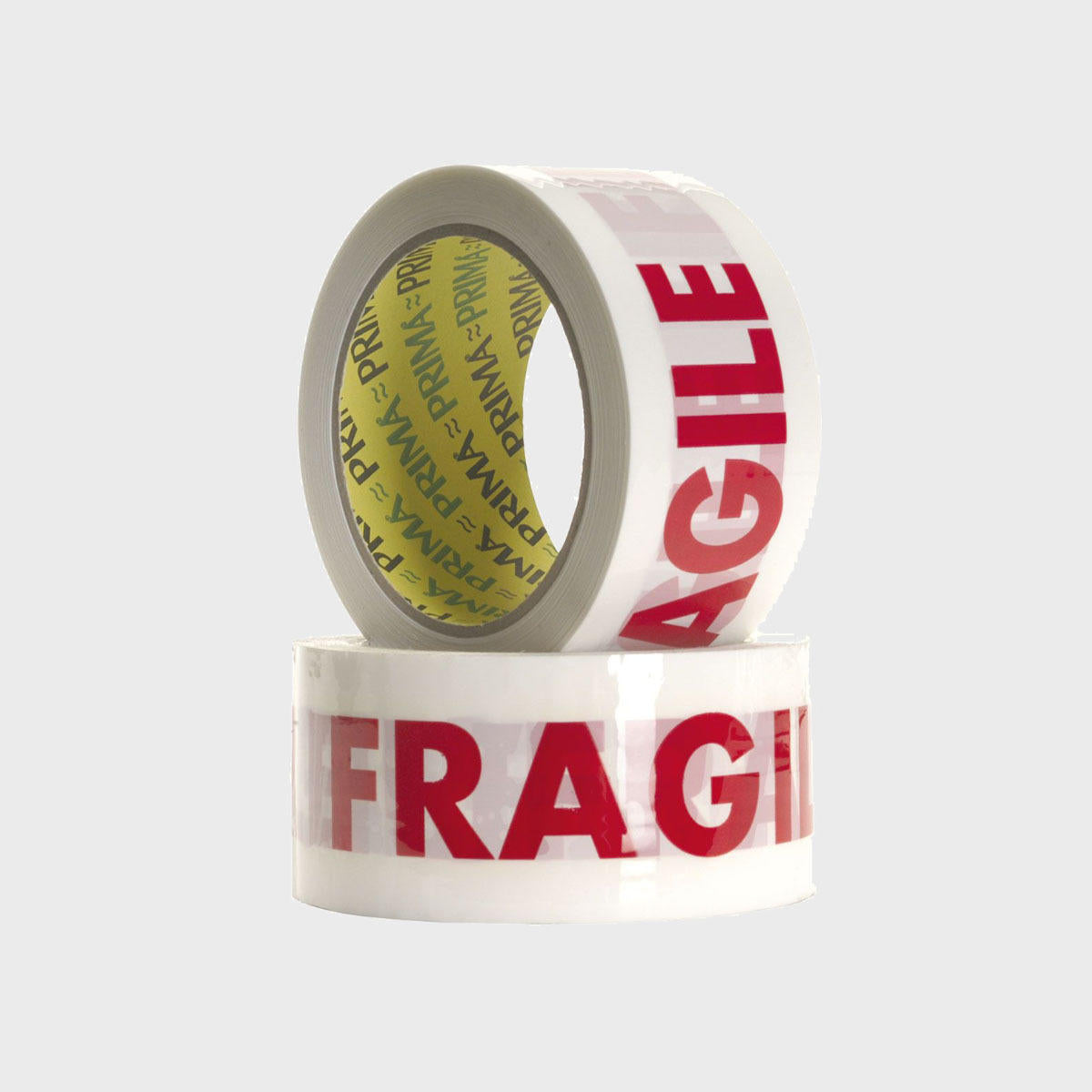 50mm Fragile tape 66m with a high-quality finish used as a decorative accent.