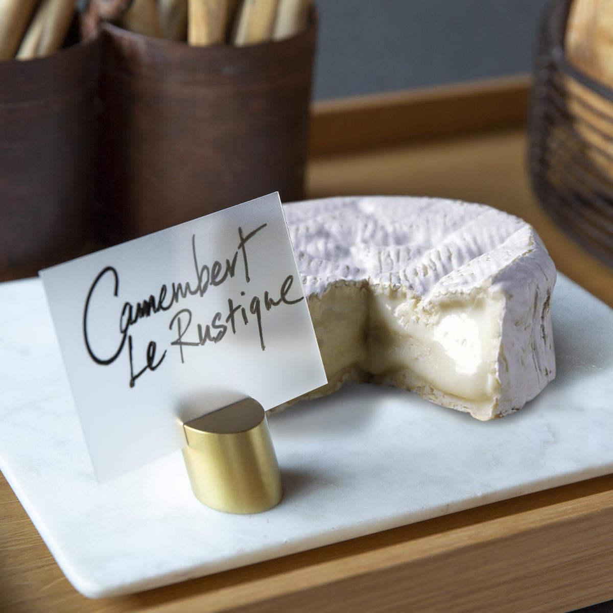 Reversible frosted signage tags with a clean surface for visible retail messaging.